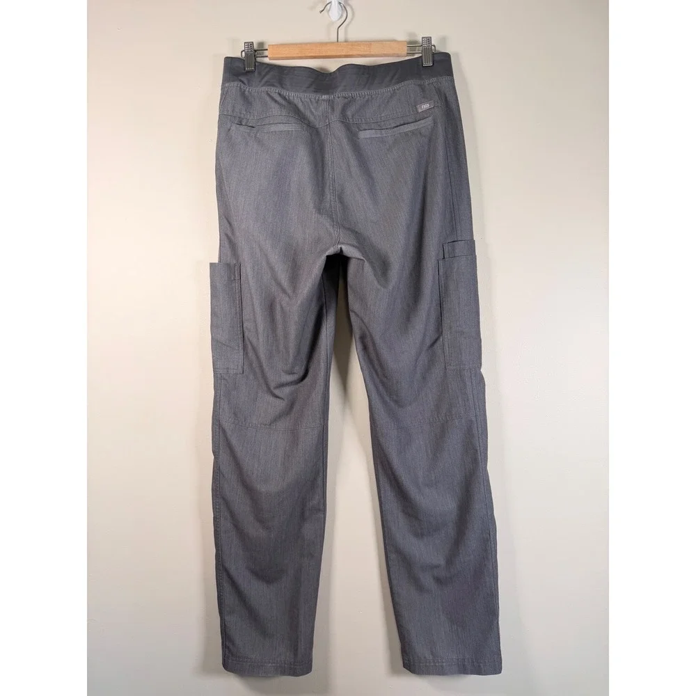 Figs Technical Collection T2001 Grey Cargo Scrub Pants Mens Large L Heathered